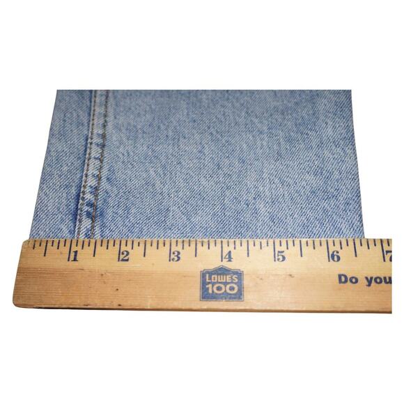 Vintage Levi’s 550 Relaxed Taper Jeans – Made in USA – Size 27x30 – Raw Hem - Picture 14 of 14